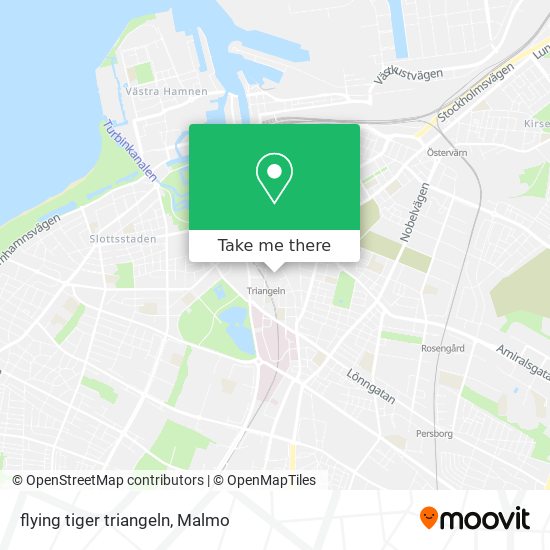 Resonate Snor Universitet How to get to flying tiger triangeln in Malmö by Bus or Train?