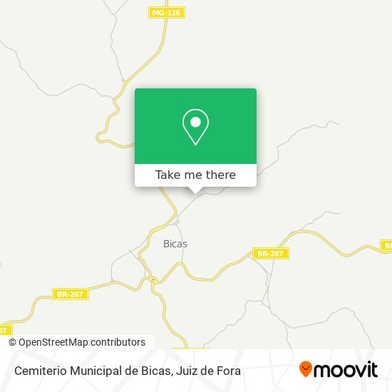 Cemiterio Municipal de Bicas map