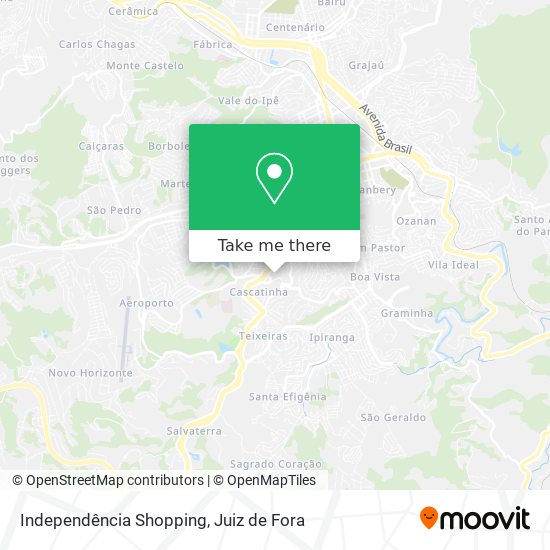 Independência Shopping map