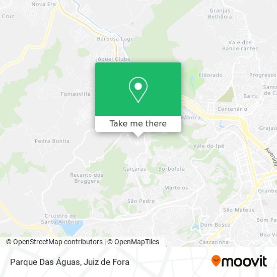 Parque Das Águas map