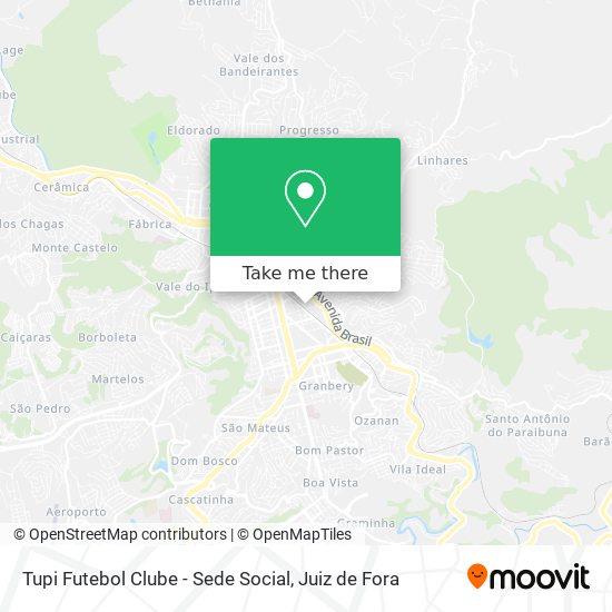 Mapa Tupi Futebol Clube - Sede Social