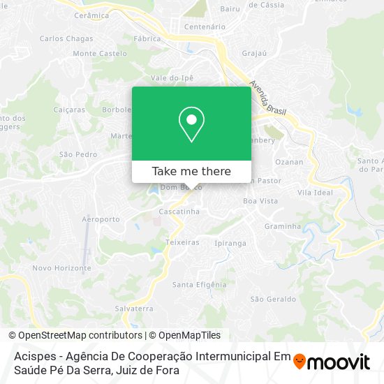 Acispes - Agência De Cooperação Intermunicipal Em Saúde Pé Da Serra map