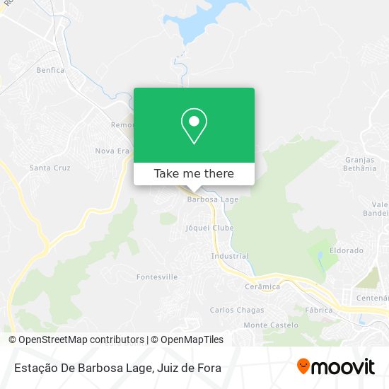 Estação De Barbosa Lage map