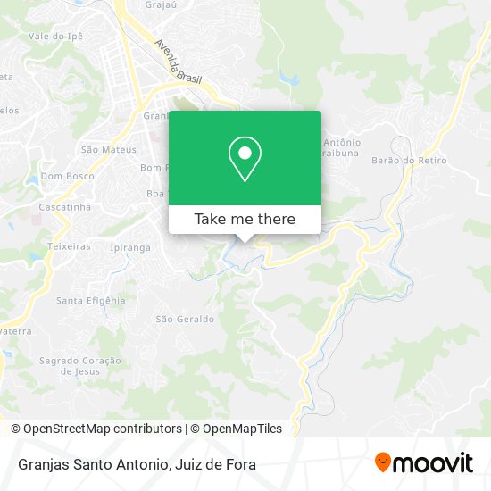 Granjas Santo Antonio map