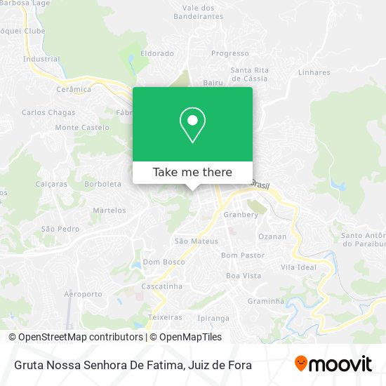 Mapa Gruta Nossa Senhora De Fatima