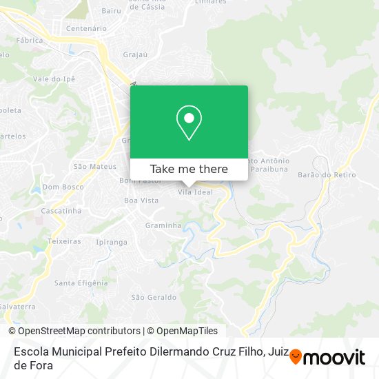 Mapa Escola Municipal Prefeito Dilermando Cruz Filho