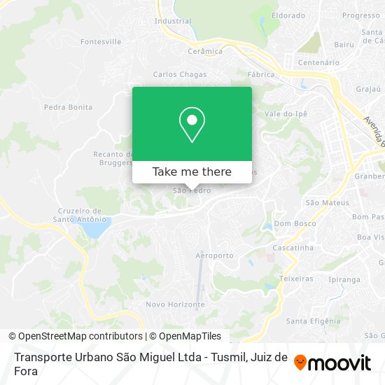 Transporte Urbano São Miguel Ltda - Tusmil map