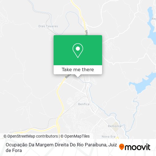 Ocupação Da Margem Direita Do Rio Paraibuna map