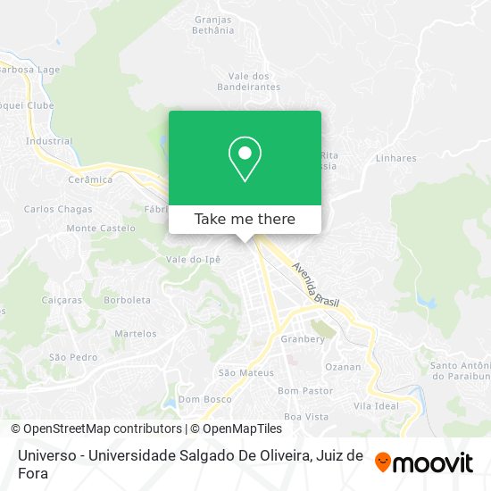Universo - Universidade Salgado De Oliveira map