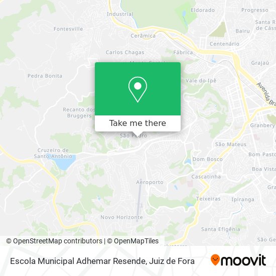 Mapa Escola Municipal Adhemar Resende