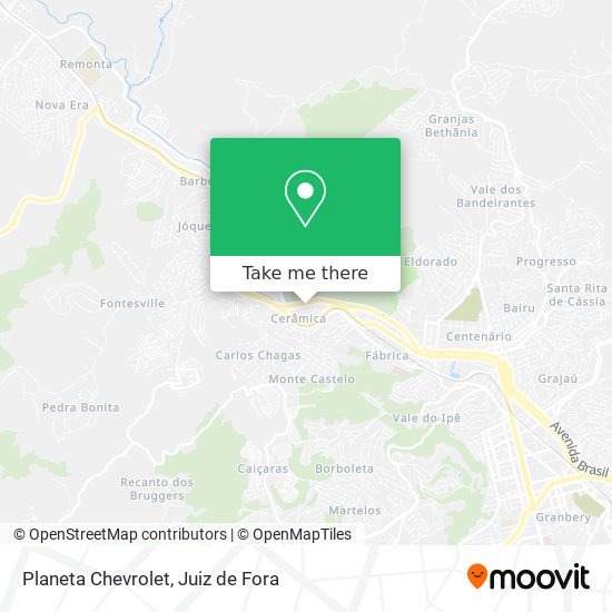 Planeta Chevrolet map