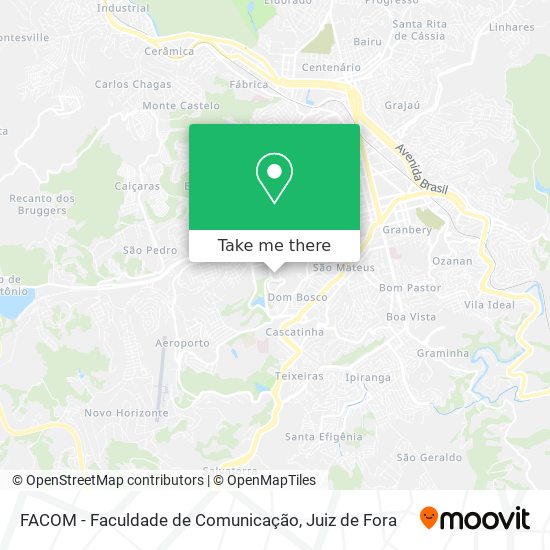 FACOM - Faculdade de Comunicação map