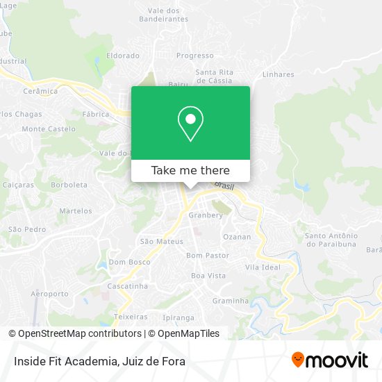 Inside Fit Academia map