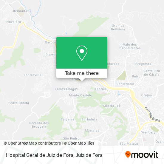 Hospital Geral de Juiz de Fora map