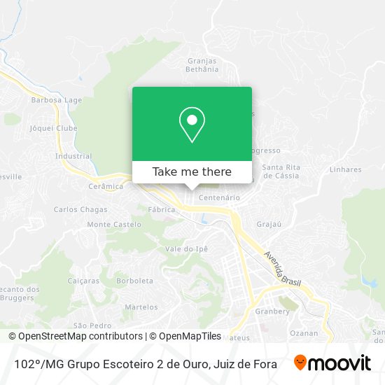 102º / MG Grupo Escoteiro 2 de Ouro map