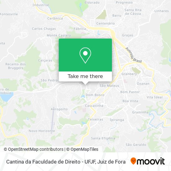 Cantina da Faculdade de Direito - UFJF map