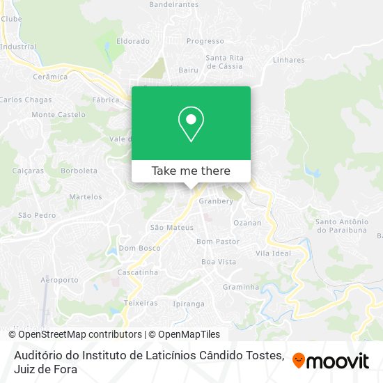 Auditório do Instituto de Laticínios Cândido Tostes map