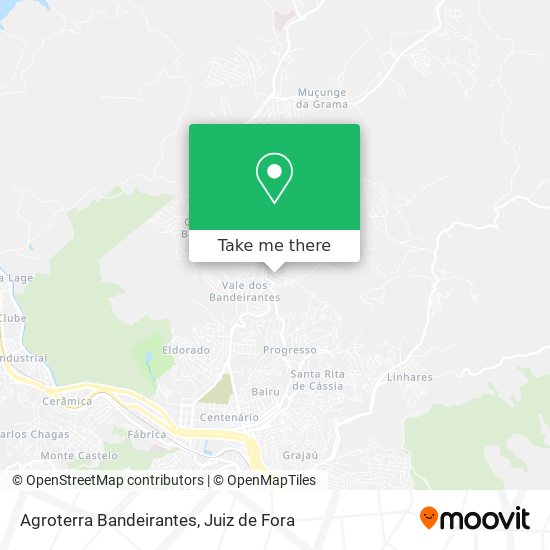 Agroterra Bandeirantes map