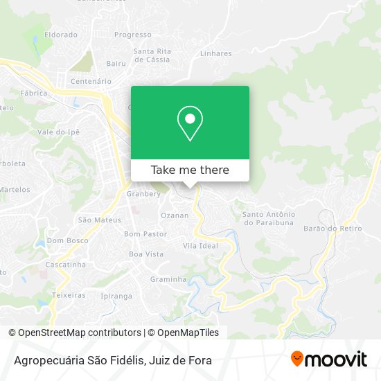 Mapa Agropecuária São Fidélis