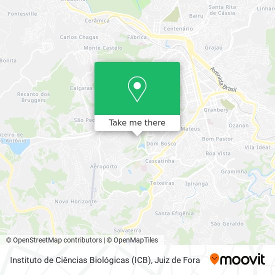 Mapa Instituto de Ciências Biológicas (ICB)