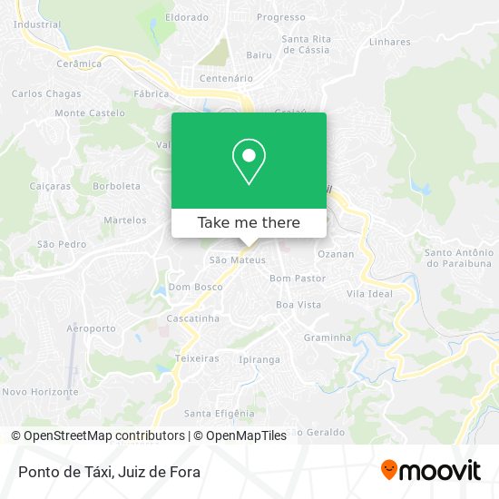 Ponto de Táxi map