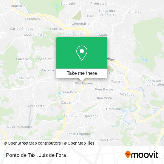 Ponto de Táxi map