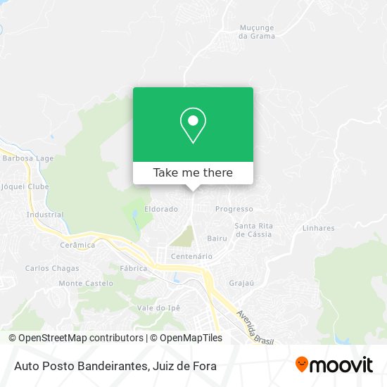 Auto Posto Bandeirantes map
