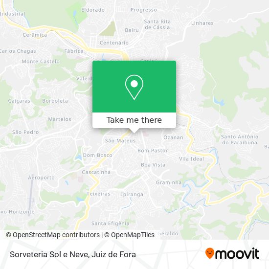 Sorveteria Sol e Neve map