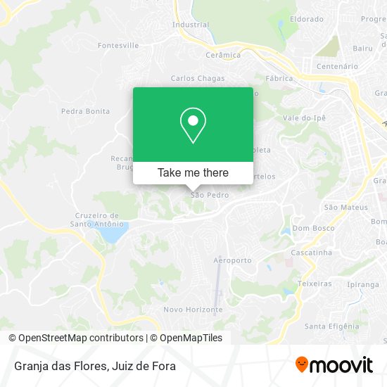 Granja das Flores map