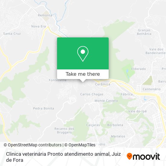 Clinica veterinária Pronto atendimento animal map