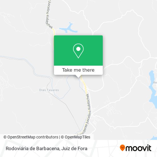 Mapa Rodoviária de Barbacena