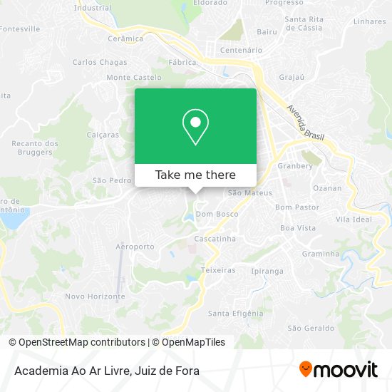 Mapa Academia Ao Ar Livre