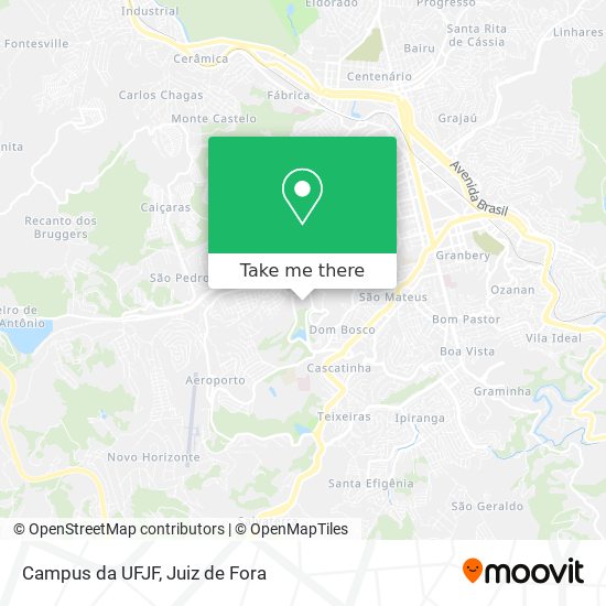 Campus da UFJF map