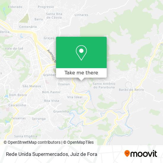 Rede Unida Supermercados map