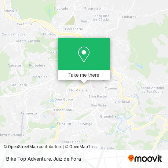 Mapa Bike Top Adventure