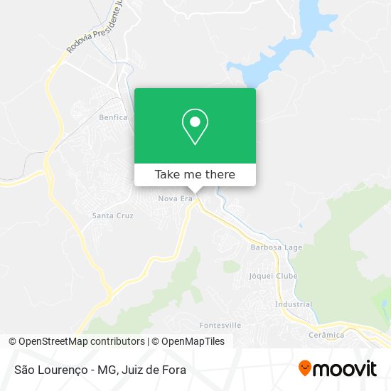 Mapa São Lourenço - MG