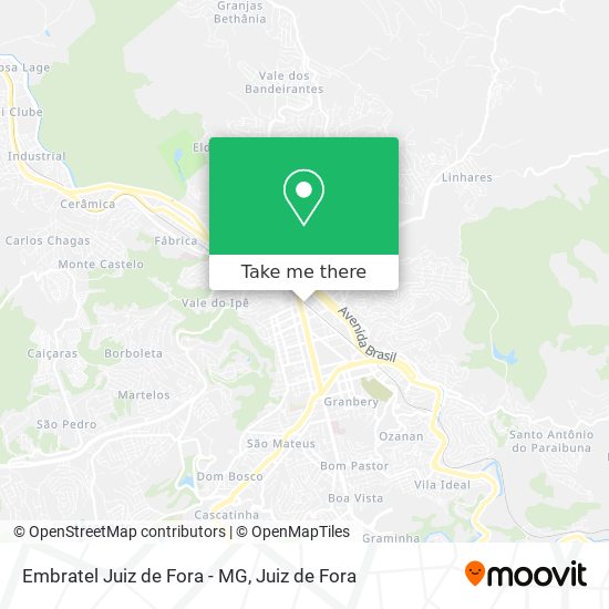 Mapa Embratel Juiz de Fora - MG