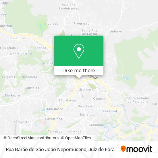 Mapa Rua Barão de São João Nepomuceno