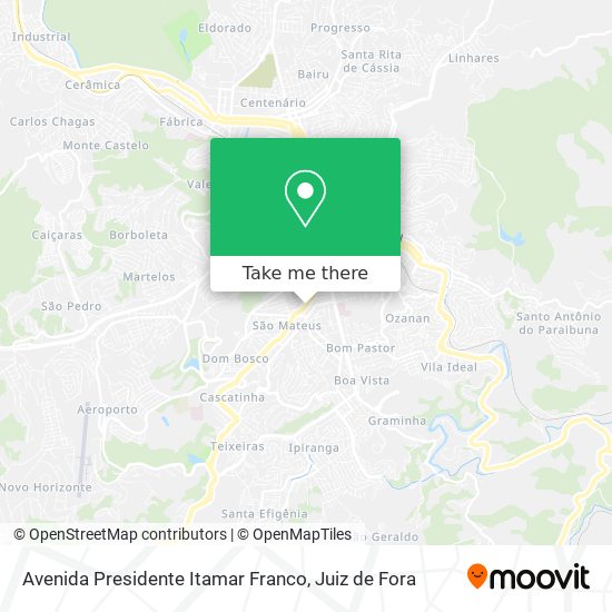 Avenida Presidente Itamar Franco map