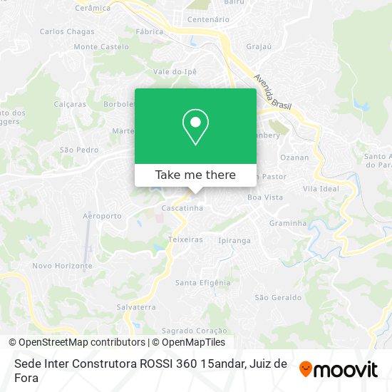 Sede Inter Construtora ROSSI 360 15andar map