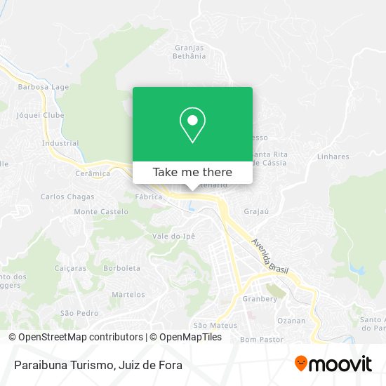 Paraibuna Turismo map