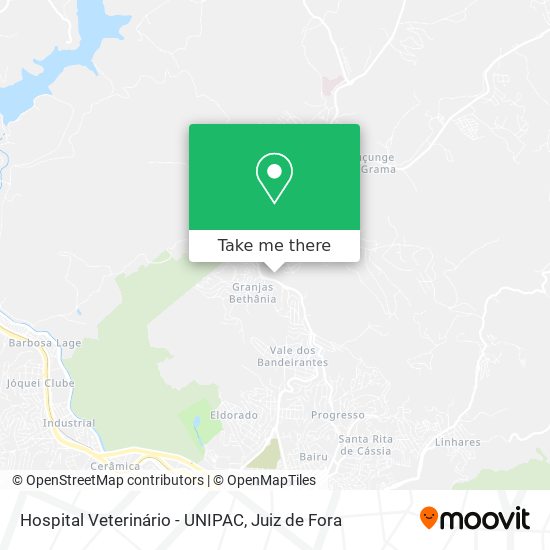 Hospital Veterinário - UNIPAC map