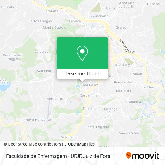 Faculdade de Enfermagem - UFJF map