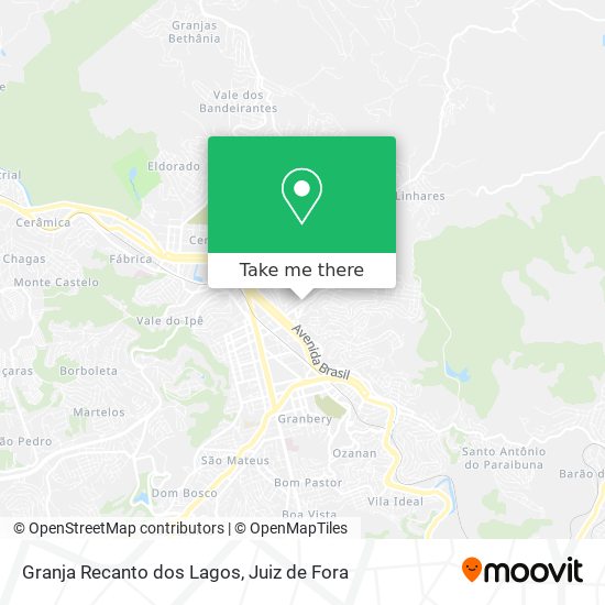 Granja Recanto dos Lagos map