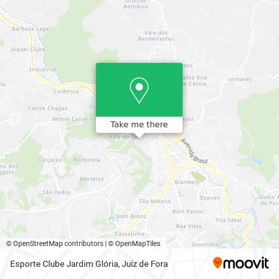 Mapa Esporte Clube Jardim Glória