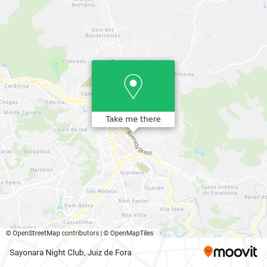 Sayonara Night Club map