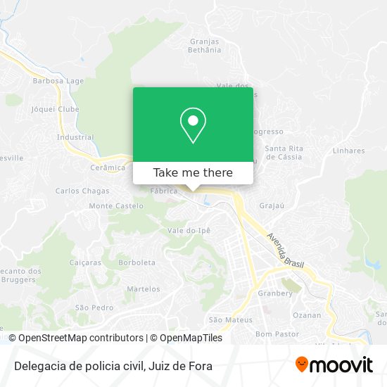 Delegacia de policia civil map