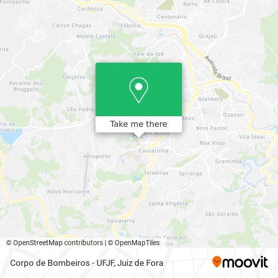 Corpo de Bombeiros - UFJF map