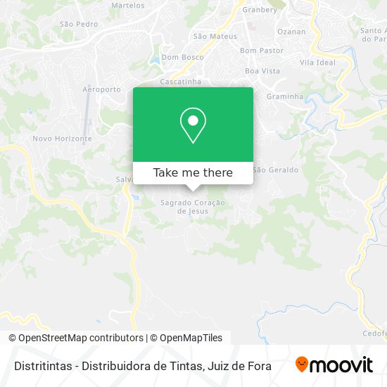 Distritintas - Distribuidora de Tintas map