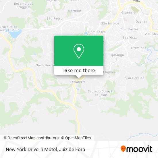 Mapa New York Drive'in Motel